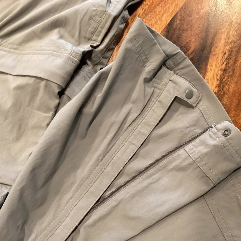 REI Sahara Convertible Pants in medium gray. - Picture 6 of 8